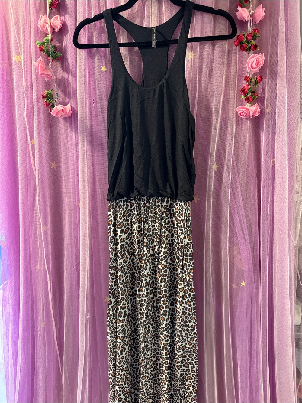 Woman’s Victoria’s Secret cheetah maxi dress